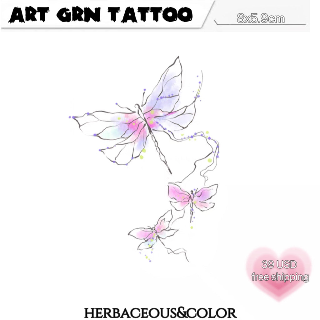 Consciousness Butterfly Tattoo Stickers