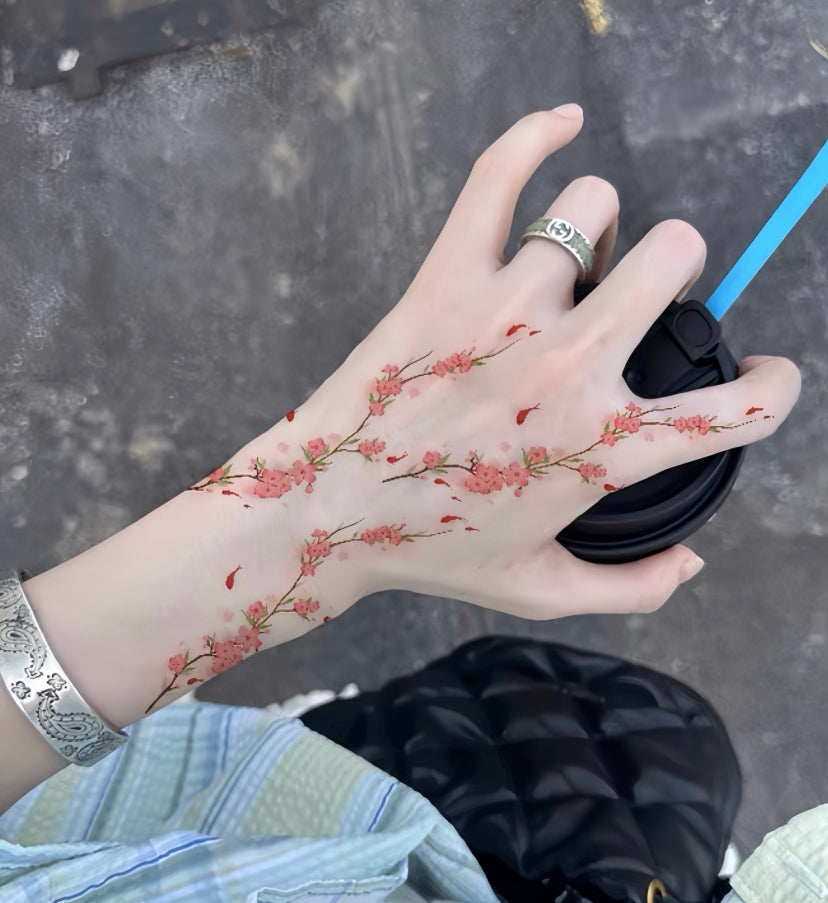 Peach Blossom Tattoo Stickers